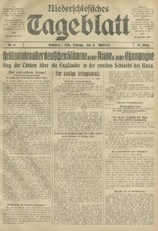 Niederschlesisches Tageblatt, no 93 (Sonntag, den 22. April 1917)