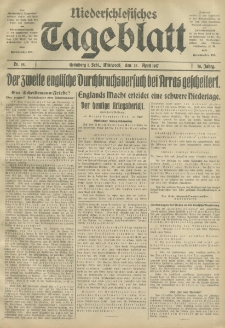 Niederschlesisches Tageblatt, no 95 (Mittwoch, den 25. April 1917)