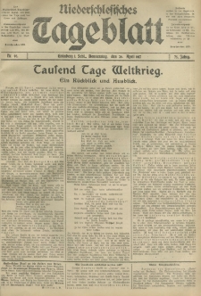 Niederschlesisches Tageblatt, no 96 (Donnerstag, den 26. April 1917)