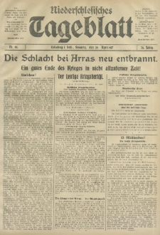 Niederschlesisches Tageblatt, no 99 (Sonntag, den 29. April 1917)