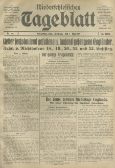 Niederschlesisches Tageblatt, no 100 (Dienstag, den 1. Mai 1917)