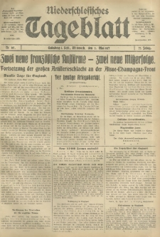 Niederschlesisches Tageblatt, no 101 (Mittwoch, den 2. Mai 1917)