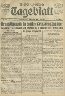 Niederschlesisches Tageblatt, no 102 (Donnerstag, den 3. Mai 1917)