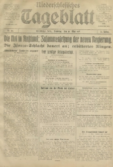 Niederschlesisches Tageblatt, no 116 (Sonntag, den 20. Mai 1917)