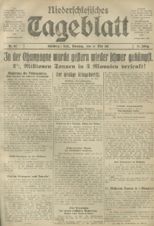 Niederschlesisches Tageblatt, no 117 (Dienstag, den 22. Mai 1917)