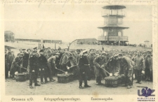 Krosno Odrzańskie / Crossen a / O. Kriegsgefangenenlager; Obóz dla jeńców wojennych; Essenausgane; Wydawanie żywności