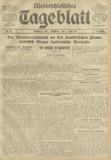 Niederschlesisches Tageblatt, no 129 (Mittwoch, den 6. Juni 1917)