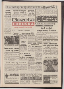 Gazeta Lubuska : dawniej Zielonogórska-Gorzowska R. XLI [właśc. XLII], nr 17 (21 stycznia 1993). - Wyd. 1