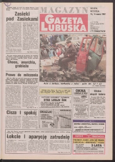 Gazeta Lubuska : magazyn R. XLV [właśc. XLVI], nr 63 (15/16 marca 1997). - Wyd. 1