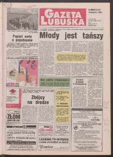 Gazeta Lubuska R. XLV [właśc. XLVI], nr 87 (14 kwietnia 1997). - Wyd. 1