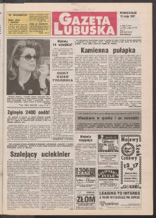 Gazeta Lubuska R. XLV [właśc. XLVI], nr 109 (12 maja 1997). - Wyd. 1