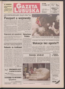Gazeta Lubuska R. XLV [właśc. XLVI], nr 198 (26 sierpnia 1997). - Wyd. 1