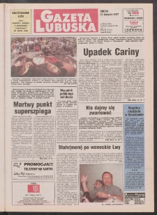 Gazeta Lubuska R. XLV [właśc. XLVI], nr 199 (27 sierpnia 1997). - Wyd. 1