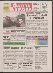 Gazeta Lubuska R. XLV [właśc. XLVI], nr 200 (28 sierpnia 1997). - Wyd. 1
