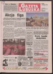 Gazeta Lubuska R. XLVI, nr 260 (7 listopada 1997). - Wyd. 1