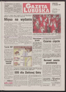 Gazeta Lubuska R. XLVI, nr 276 (27 listopada 1997). - Wyd. 1