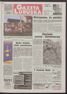 Gazeta Lubuska R. XLVI, nr 282 (4 grudnia 1997). - Wyd. 1