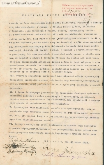 Antoni Sawras - Kontrakt kupna sprzedaży