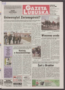 Gazeta Lubuska R. XLVIII [właśc. XLIX], nr 70 (23 marca 2000). - Wyd. A