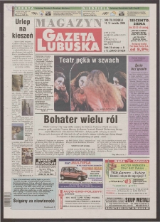 Gazeta Lubuska : magazyn R. XLVIII [właśc. XLIX], nr 90 (15/16 kwietnia 2000). - Wyd. A
