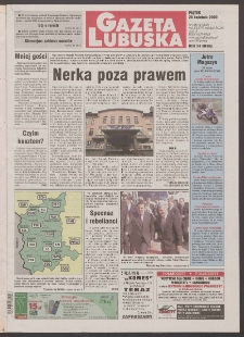 Gazeta Lubuska R. XLVIII [właśc. XLIX], nr 100 (28 kwietnia 2000). - Wyd. A