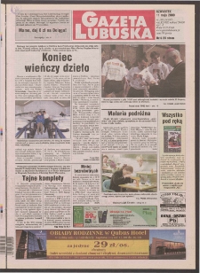 Gazeta Lubuska R. XLVIII [właśc. XLIX], nr 109 (11 maja 2000). - Wyd. A