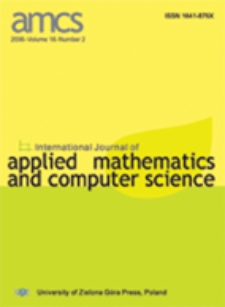 International Journal of Applied Mathematics and Computer Science (AMCS) 2006, volume 16, number 2
