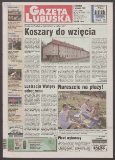 Gazeta Lubuska R. XLVIII [właśc. XLIX], nr 180 (3 sierpnia 2000). - Wyd. A