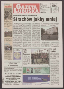 Gazeta Lubuska R. XLVIII [właśc. XLIX], nr 202 (30 sierpnia 2000). - Wyd. A