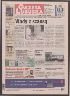 Gazeta Lubuska : Zielona Góra R. XLIX, nr 209 (7 września 2000). - Wyd. A