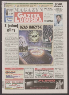 Gazeta Lubuska : magazyn R. XLIX, nr 217 (16/17 września 2000). - Wyd. A