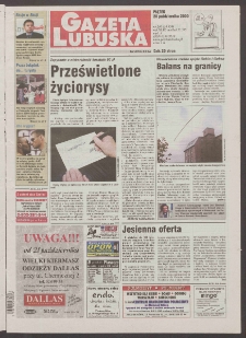 Gazeta Lubuska : Zielona Góra R. XLIX, nr 246 (20 października 2000). - Wyd. A