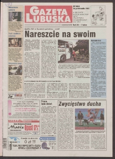 Gazeta Lubuska : Zielona Góra R. XLIX, nr 249 (24 października 2000). - Wyd. A