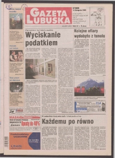Gazeta Lubuska : Zielona Góra R. XLIX, nr 265 (14 listopada 2000). - Wyd. A