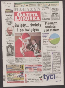 Gazeta Lubuska : magazyn R. XLIX, nr 293 (16/17 grudnia 2000). - Wyd. A