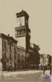 Żagań / Sagan; Der Rathausturm am Markt; Wieża ratuszowa na rynku