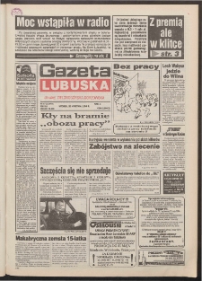 Gazeta Lubuska : dawniej Zielonogórska-Gorzowska R. XLII [właśc. XLIII], nr 97 (26 kwietnia 1994). - Wyd. 1