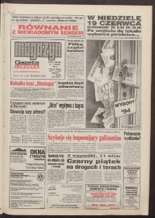 Gazeta Lubuska : magazyn : dawniej Zielonogórska-Gorzowska R. XLII [właśc. XLIII], nr 141 (18/19 czerwca 1994). - Wyd. 1