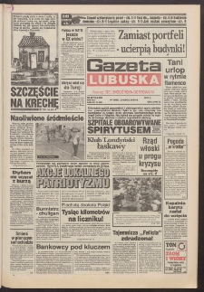 Gazeta Lubuska : dawniej Zielonog&oacute;rska-Gorzowska R. XLII [właśc. XLIII], nr 167 (19 lipca 1994). - Wyd. 1