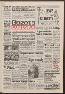 Gazeta Lubuska : dawniej Zielonogórska-Gorzowska R. XLII [właśc. XLIII], nr 169 (21 lipca 1994). - Wyd. 1