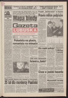 Gazeta Lubuska : dawniej Zielonogórska-Gorzowska R. XLII [właśc. XLIII], nr 208 (6 września 1994). - Wyd. 1