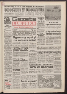 Gazeta Lubuska : dawniej Zielonogórska-Gorzowska R. XLII [właśc. XLIII], nr 220 (20 września 1994). - Wyd. 1