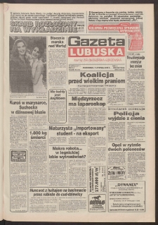 Gazeta Lubuska : dawniej Zielonogórska-Gorzowska R. XLII [właśc. XLIII], nr 260 (7 listopada 1994). - Wyd. 1