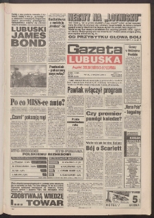 Gazeta Lubuska : dawniej Zielonogórska-Gorzowska R. XLII [właśc. XLIII], nr 281 (2 grudnia 1994). - Wyd. 1