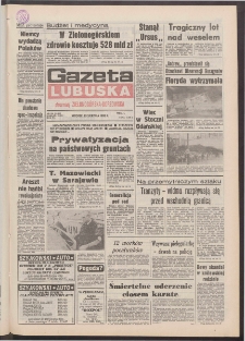 Gazeta Lubuska : dawniej Zielonogórska-Gorzowska R. XL [właśc. XLI], nr 198 (25 sierpnia 1992). - Wyd. 1