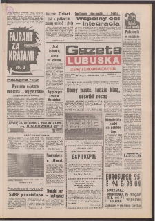Gazeta Lubuska : dawniej Zielonogórska-Gorzowska R. XL [właśc. XLI], nr 234 (6 października 1992). - Wyd. 1