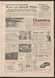Gazeta Lubuska : dawniej Zielonogórska R. XXXIX [właśc. XL], nr 11 (14 stycznia 1991). - Wyd. 1