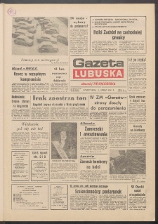 Gazeta Lubuska : dawniej Zielonogórska R. XXXIX [właśc. XL], nr 35 (11 lutego 1991). - Wyd. 1