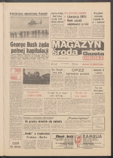 Gazeta Lubuska : magazyn środa : dawniej Zielonogórska R. XXXIX [właśc. XL], nr 49 (27 lutego 1991). - Wyd. 1