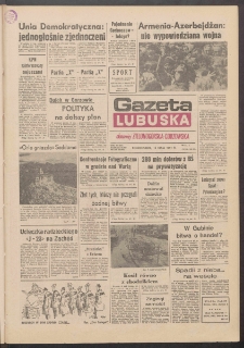 Gazeta Lubuska : dawniej Zielonogórska-Gorzowska R. XXXIX [właśc. XL], nr 109 (13 maja 1991). - Wyd. 1